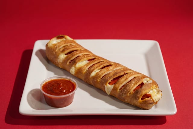 Pepperoni & Mozzarella Stromboli.