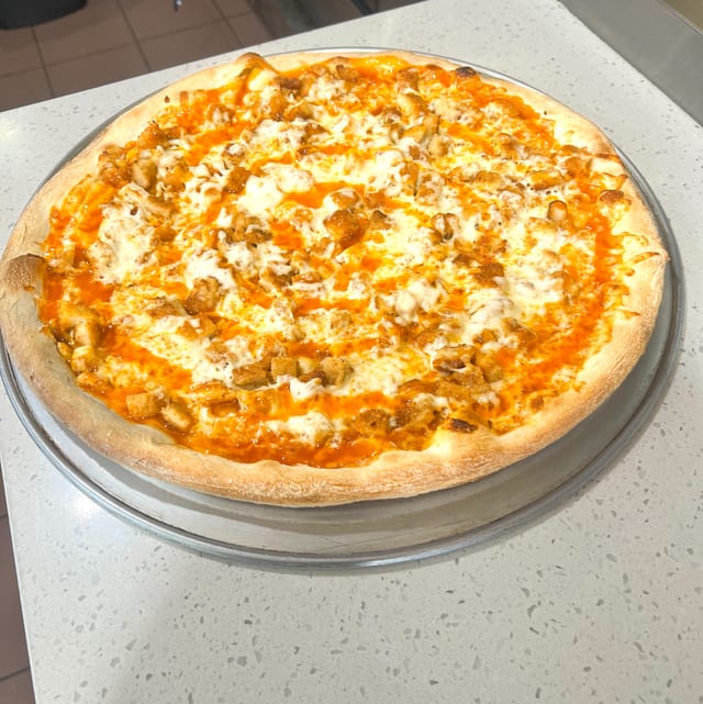 Honey Buffalo Chicken Pizza.