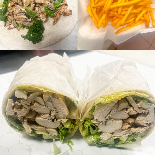 Grilled Chicken Caesar Wrap.