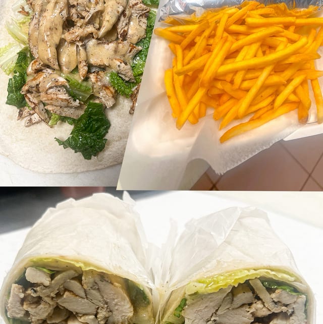 Grilled Chicken Caesar Wrap.