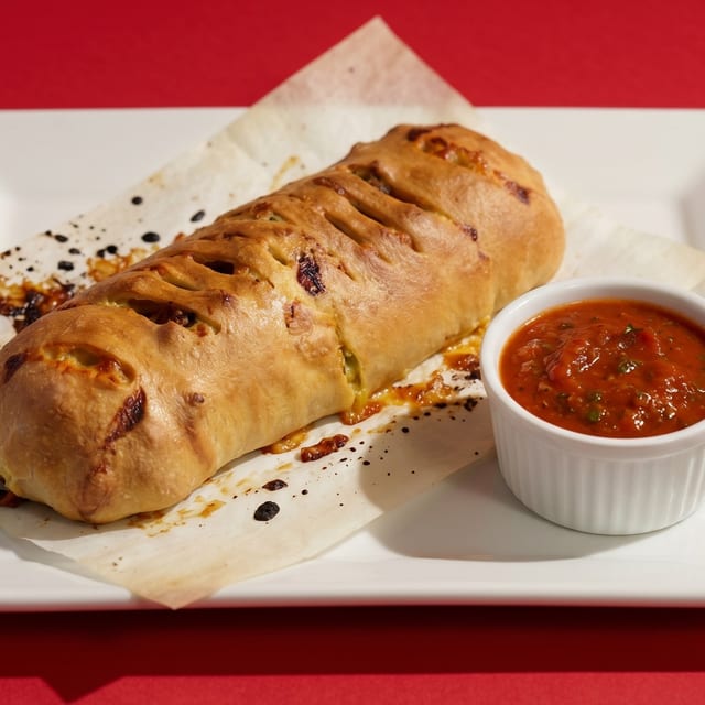 Meatball Parmigiana Stromboli.