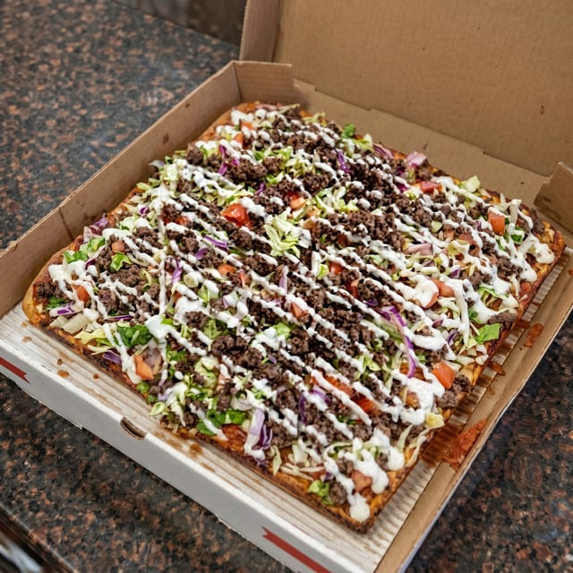 Cheeseburger Pizza.