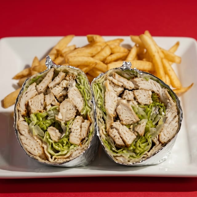 Grilled Chicken Caesar Wrap.